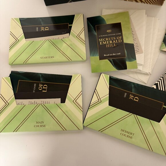 A Murder Mystery Game Secrets Of Emerald Hill 80's Themed Dinner Party Game - Picture 5 of 8